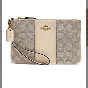 Signature Jacquard Wristlet